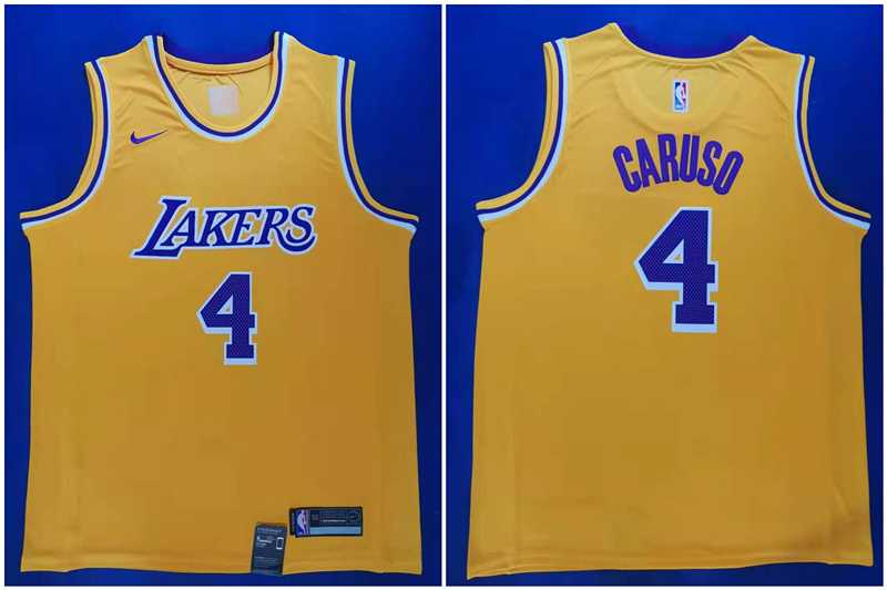 Lakers 4 Alex Caruso Yellow Nike City Edition Swingman Jersey,We sell and wholesale Lakers 4 Alex Caruso Yellow Nike City Edition Swingman Jersey on line form chian!